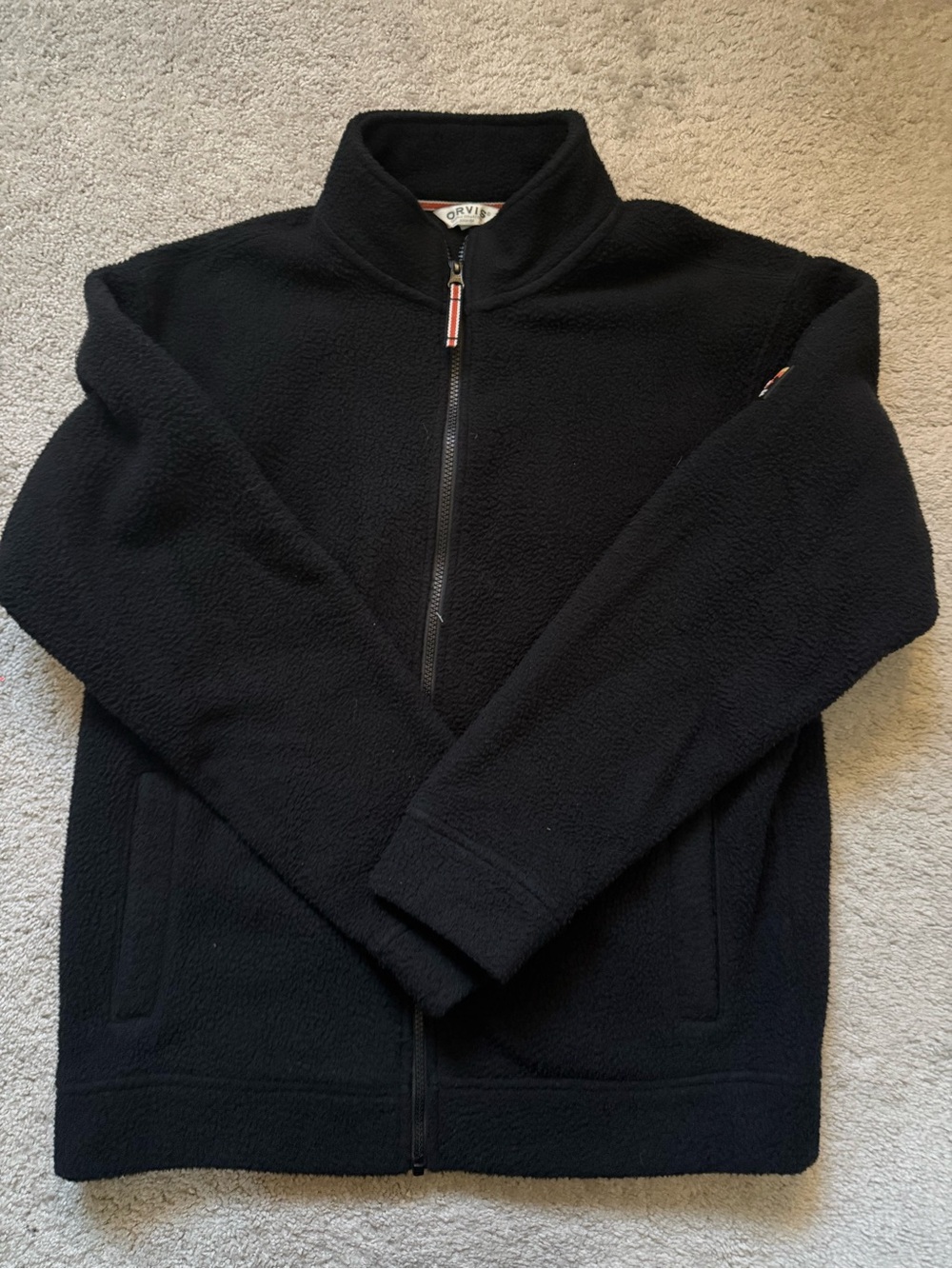Orvis Black Men’s Full-Zip Fleece Jacket